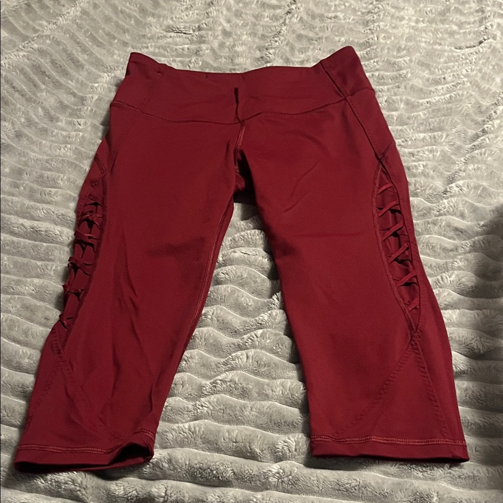Victoria Secret Sport Wine Colored Capri